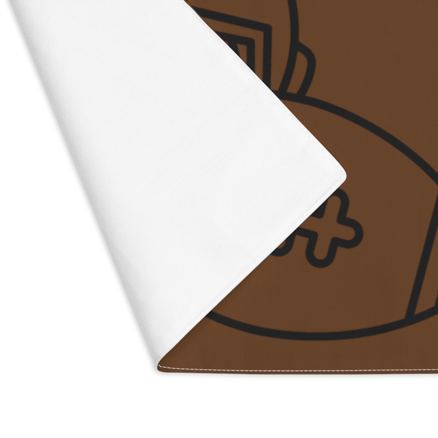 Placemat, 1pc: Football Brown