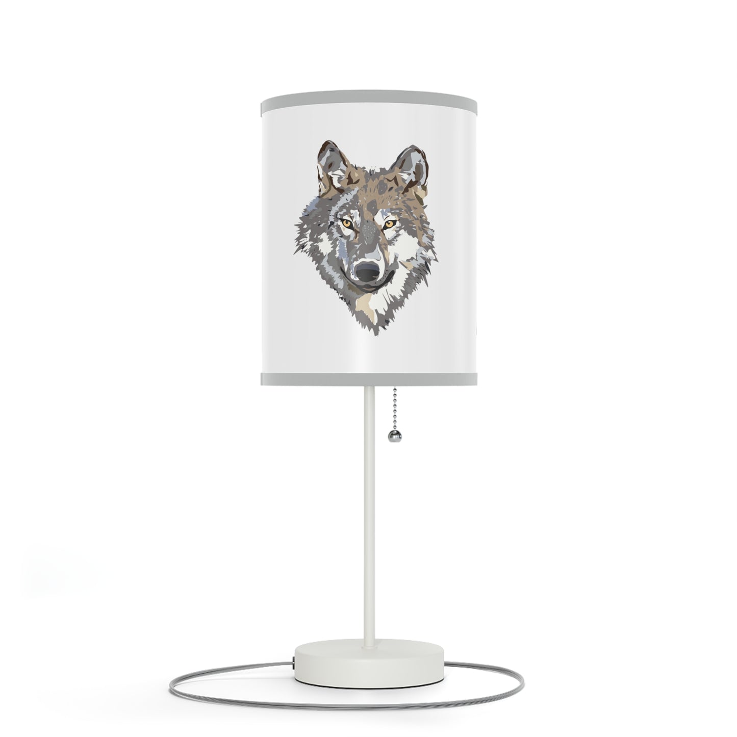 Lamp on a Stand, US|CA plug: Wolves White