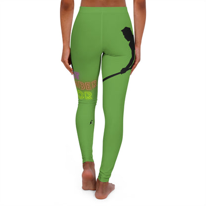 Women's Spandex Leggings: Hockey Green