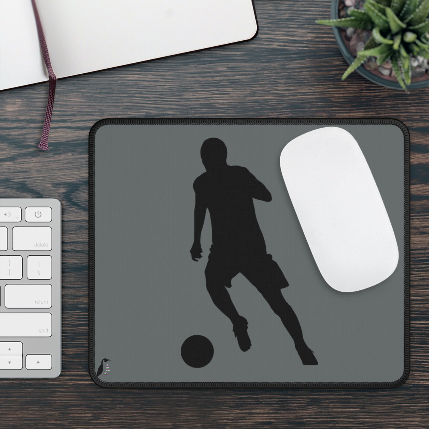 Gaming Mouse Pad: Soccer Dark Grey