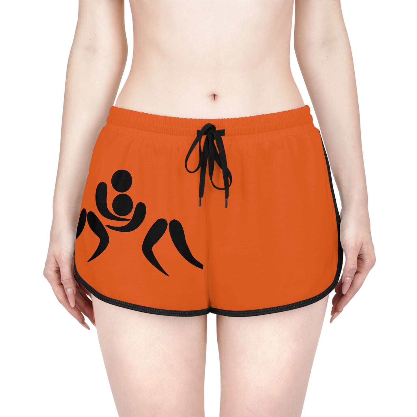 Women's Relaxed Shorts: Wrestling Orange