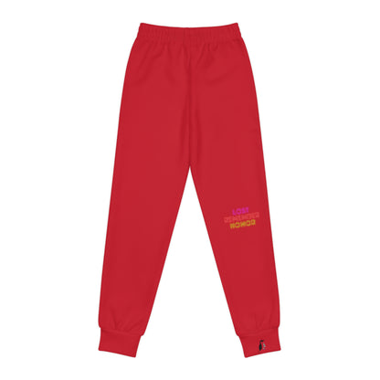 Youth Joggers: Wrestling Dark Red