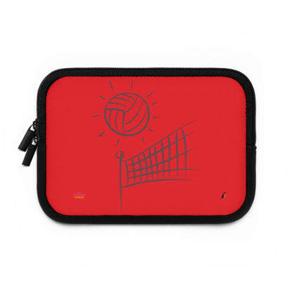 Laptop Sleeve: Volleyball Red