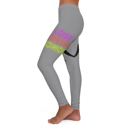 Women's Spandex Leggings: Wrestling Grey