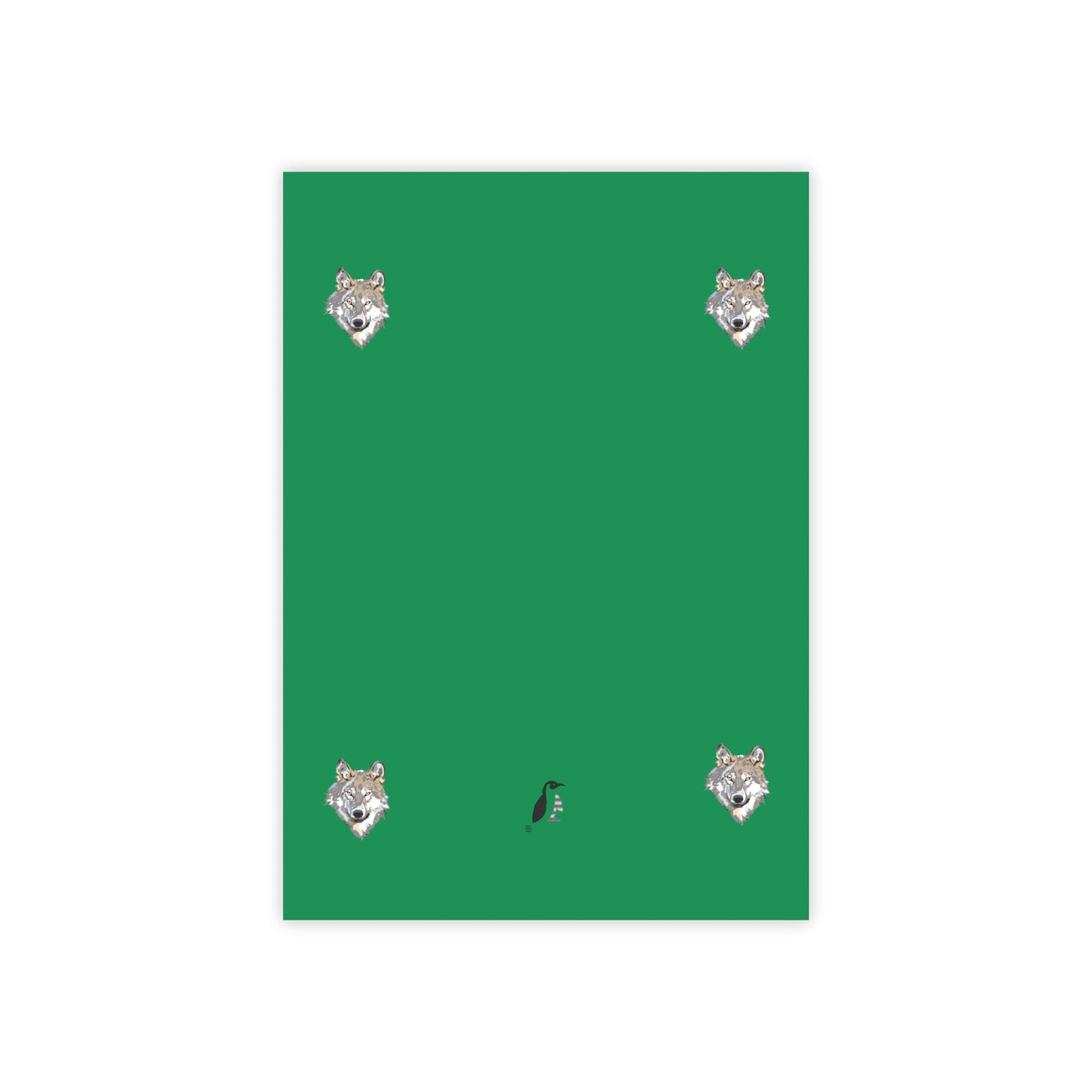 Post-it® Note Pads: Wolves Dark Green