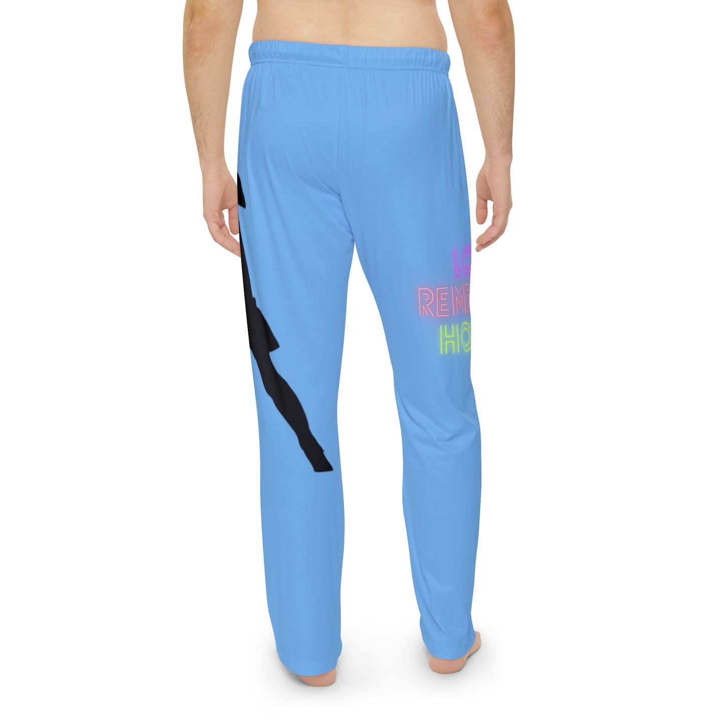 Men's Pajama Pants: Soccer Lite Blue