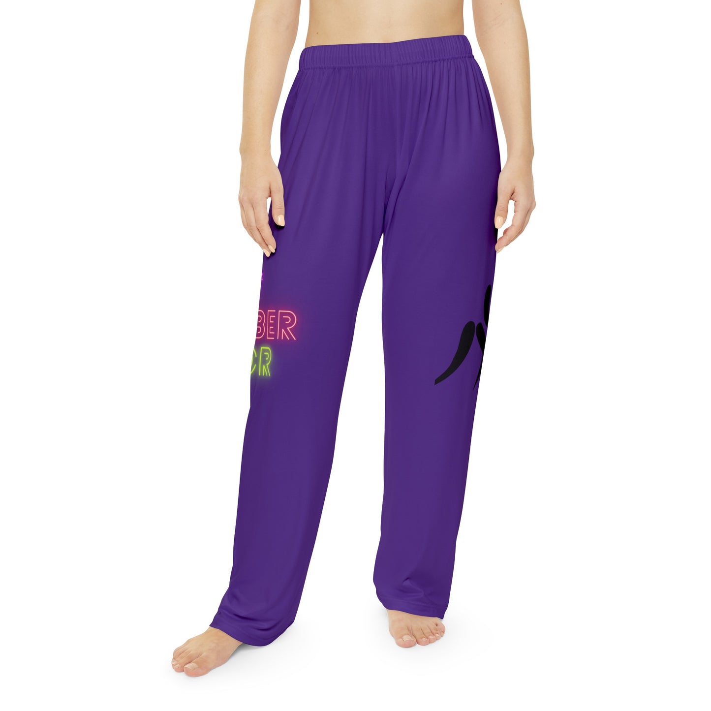 Pambabaeng Pajama Pants: Wrestling Purple 