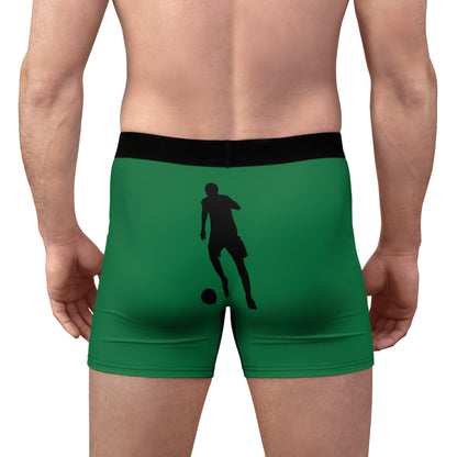 Men's Boxer Briefs: Soccer Dark Green