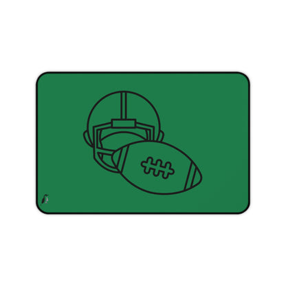 Desk Mat: Football Dark Green