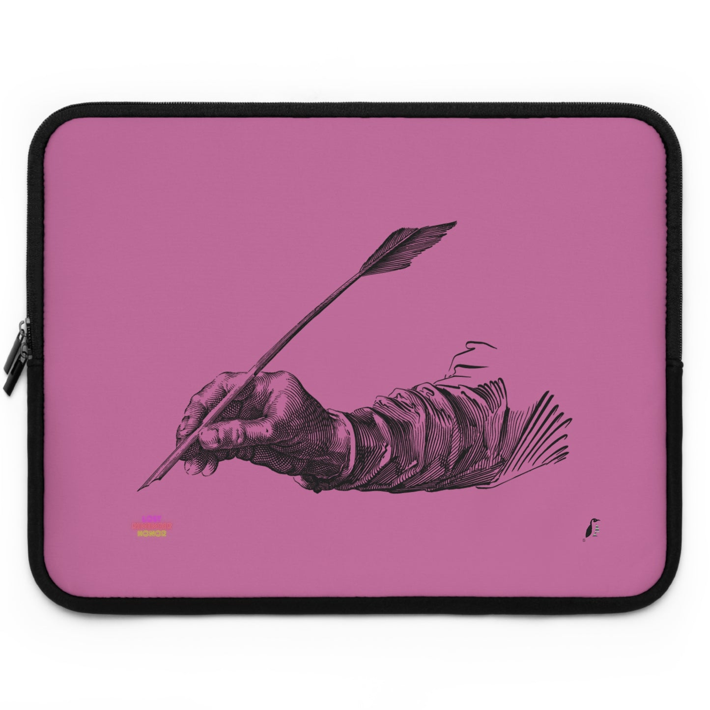 Laptop Sleeve: Writing Lite Pink