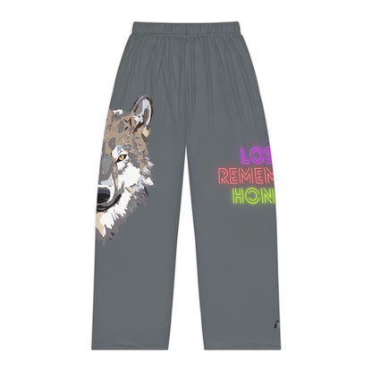 Pambabaeng Pajama Pants: Wolves Dark Grey 