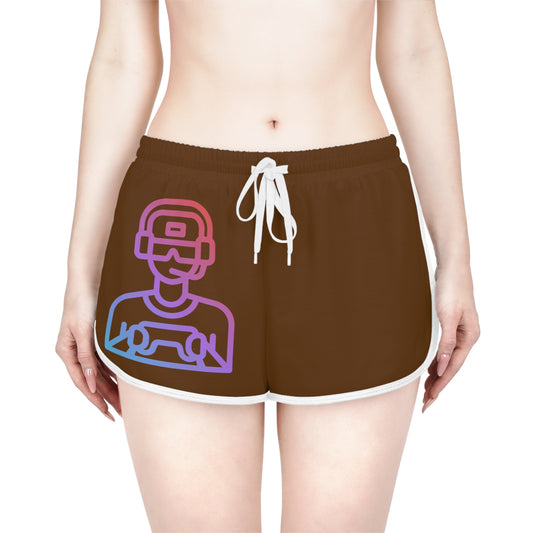 Women's Relaxed Shorts: Gaming Brown