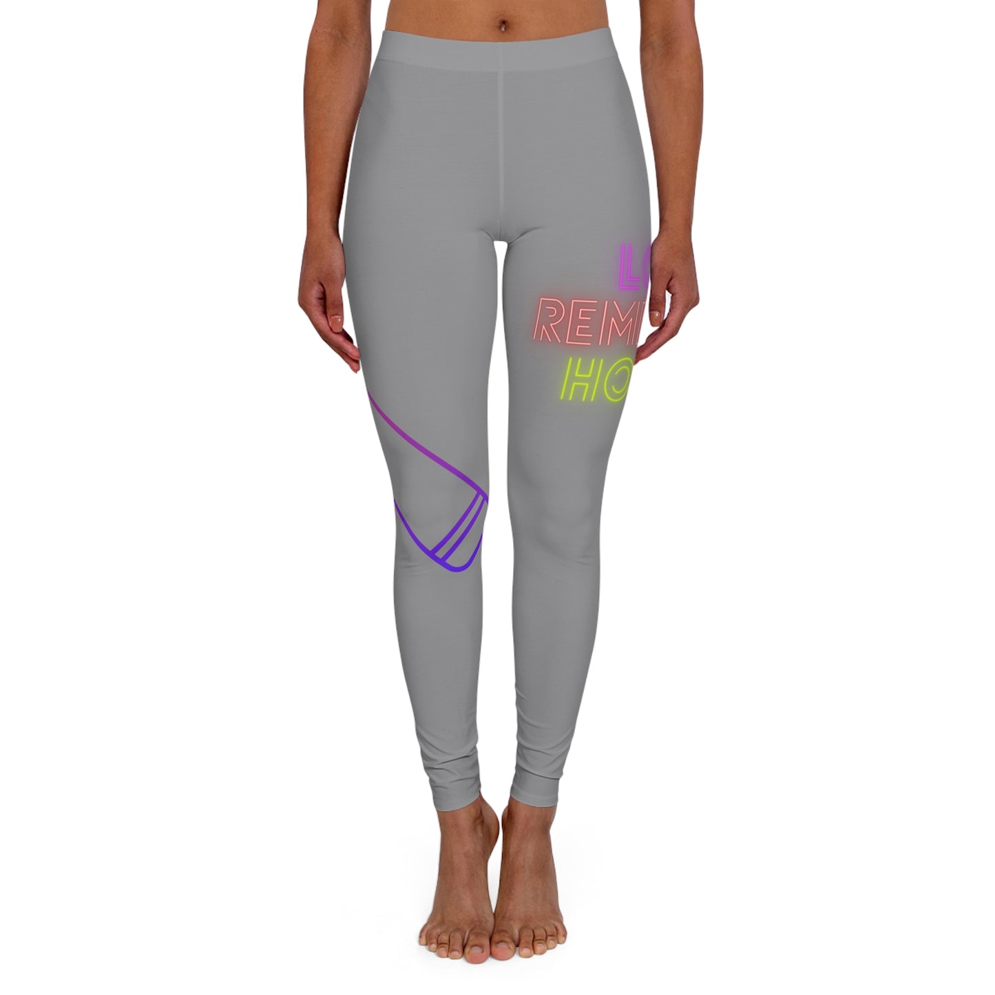 Women's Spandex Leggings: Music Grey