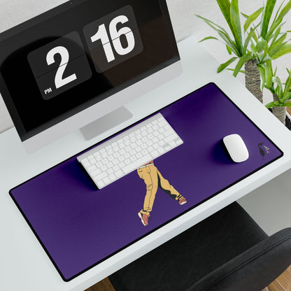 Desk Mats: Golf Purple