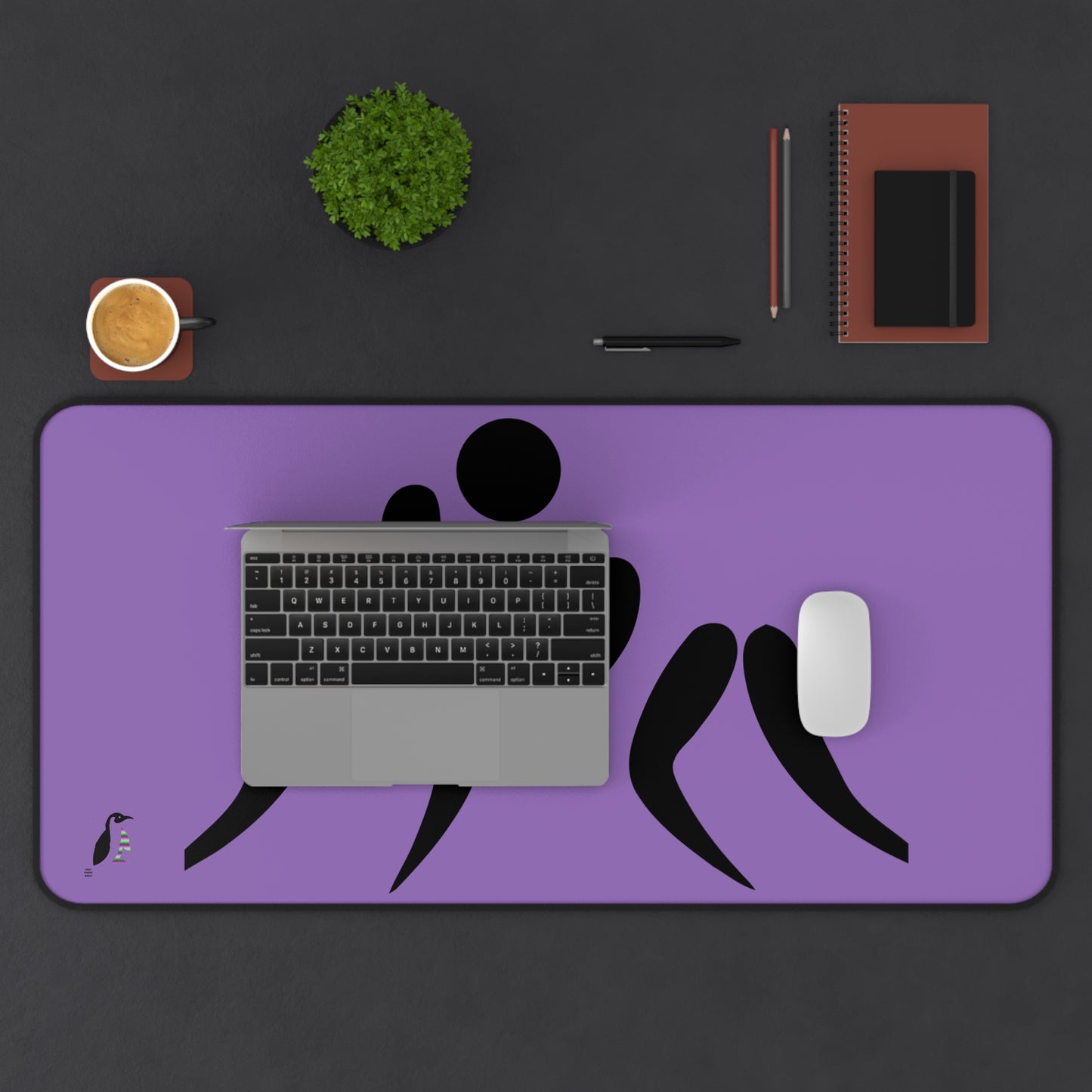 Desk Mat: Wrestling Lite Purple