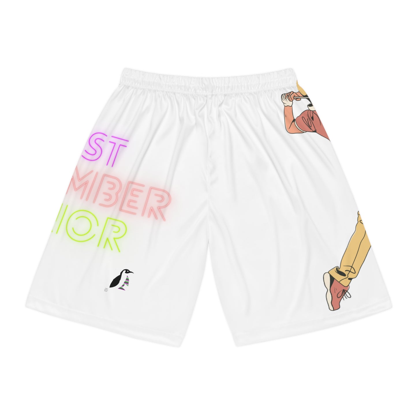 Basketball Shorts: Golf White