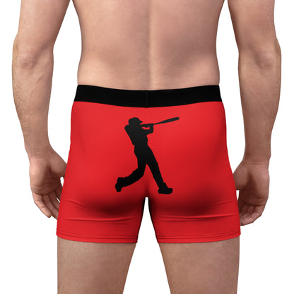 Men's Boxer Briefs: Baseball Red