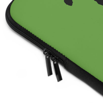 Laptop Sleeve: Skateboarding Green