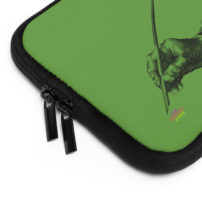 Laptop Sleeve: Writing Green