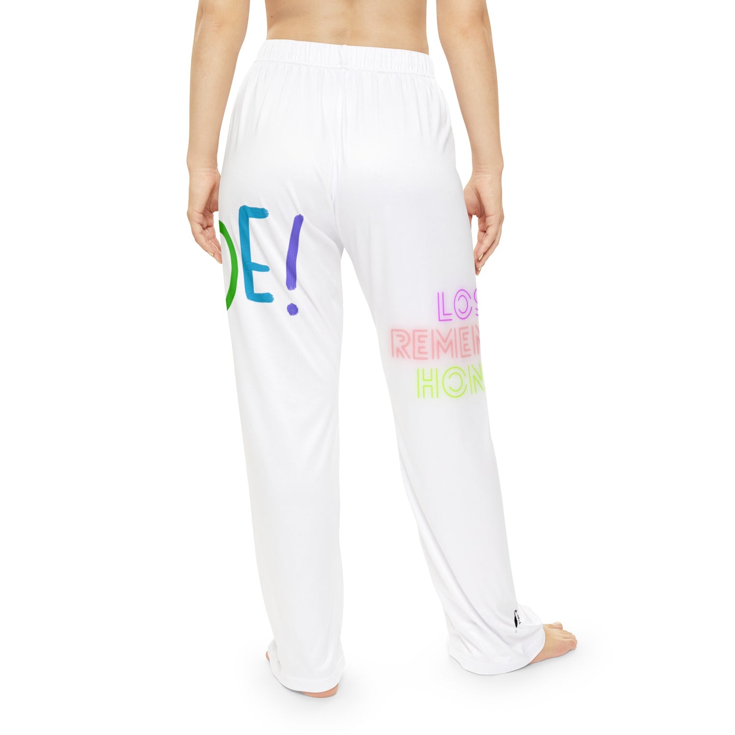 Women's Pajama Pants: LGBTQ Pride White