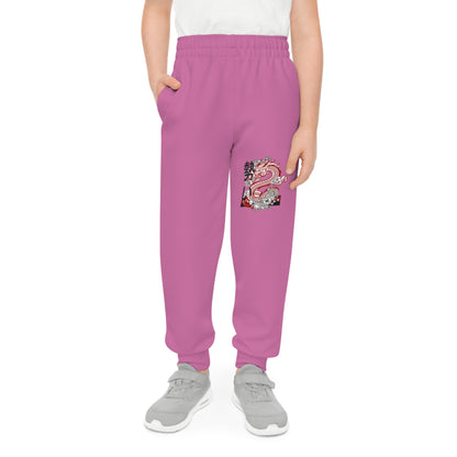 Youth Joggers: Dragons Lite Pink