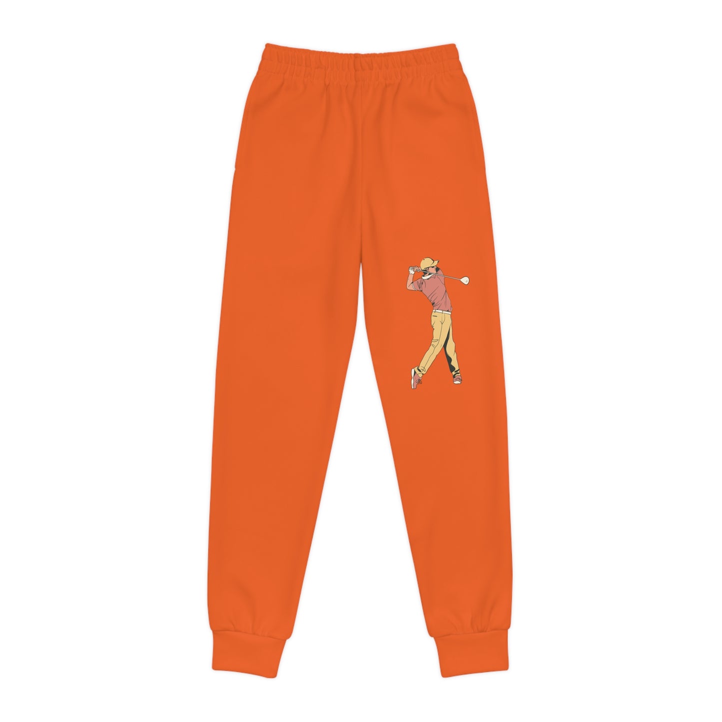 Youth Joggers: Golf Orange