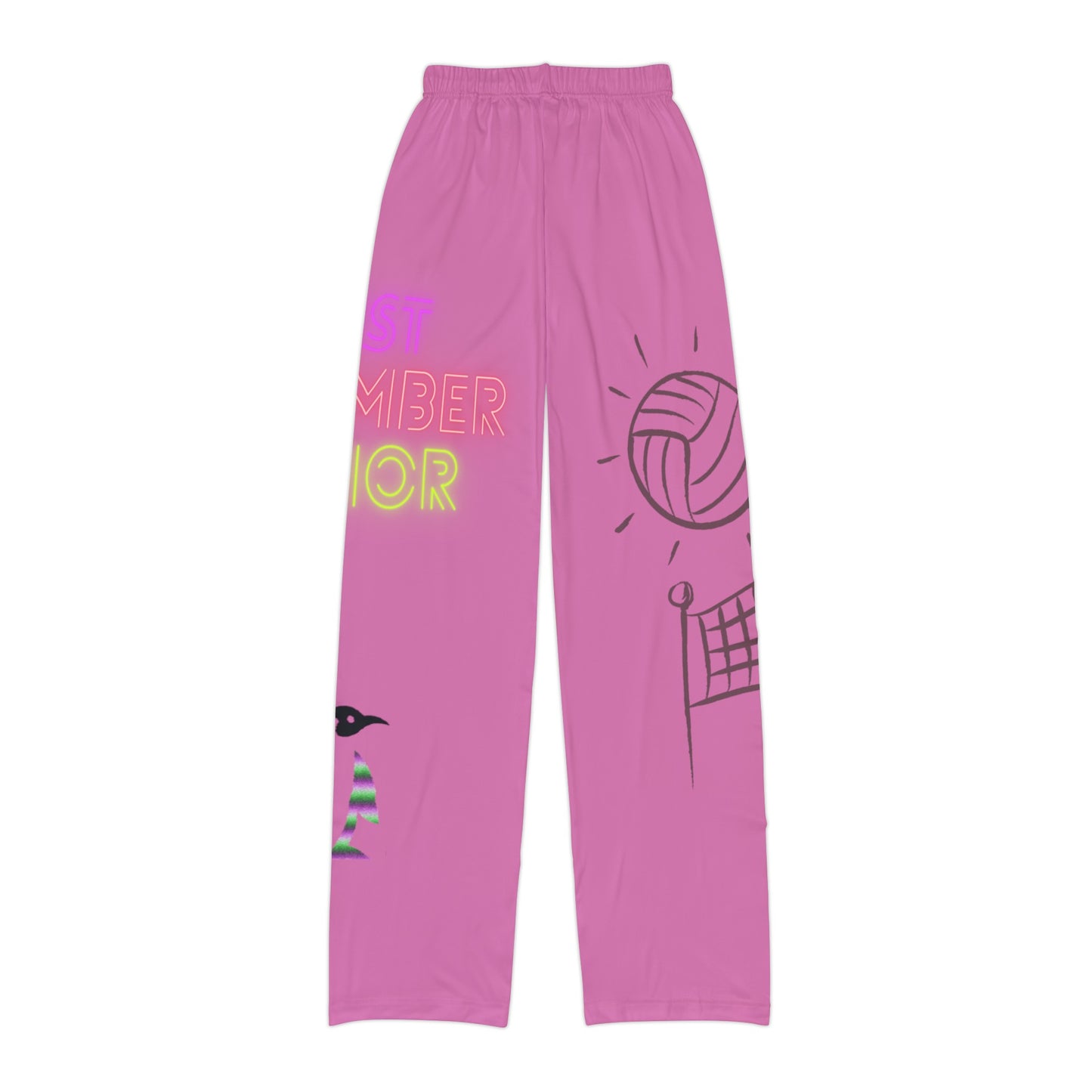 Kids Pajama Pants: Volleyball Lite Pink