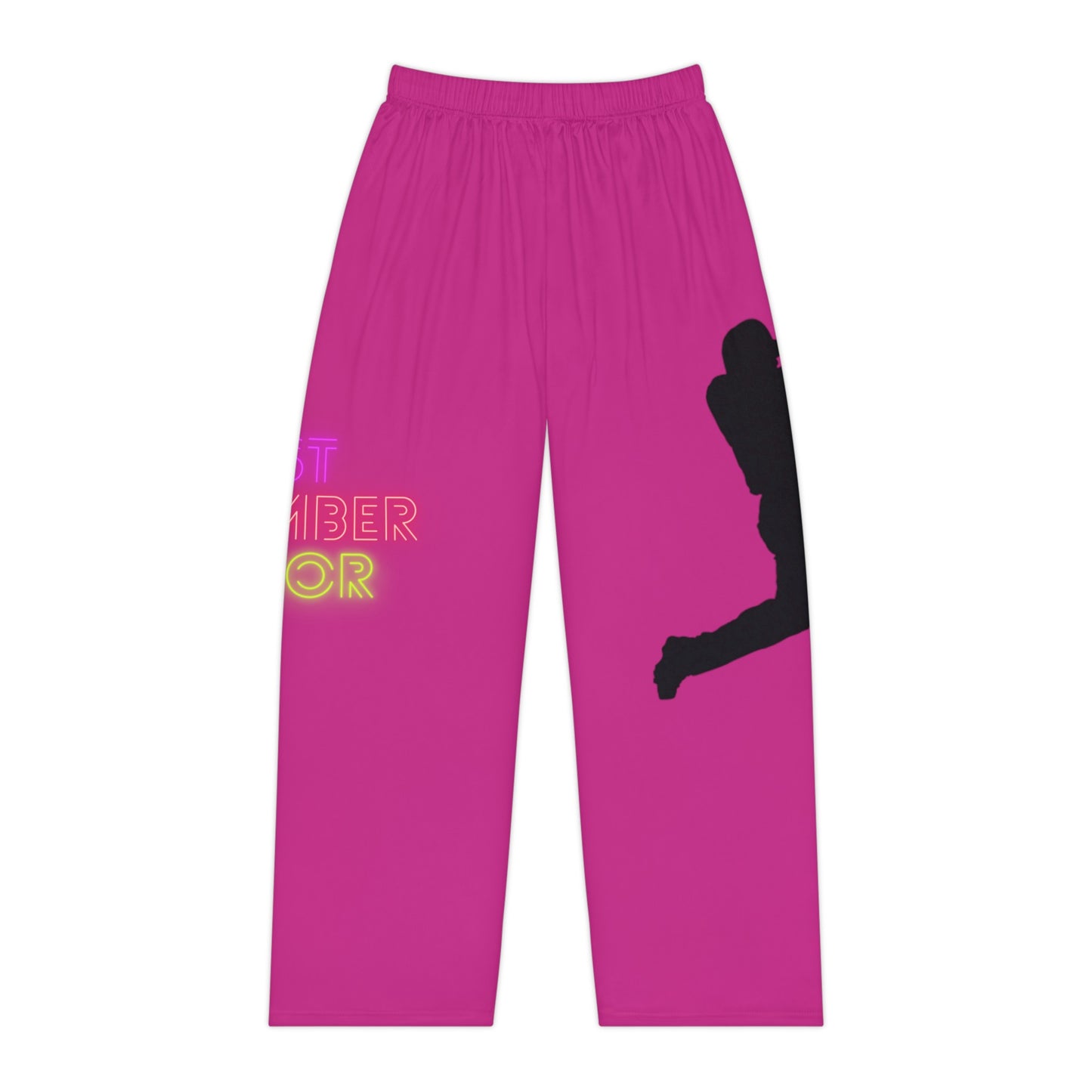 Women's Pajama Pants: Baseball Pink