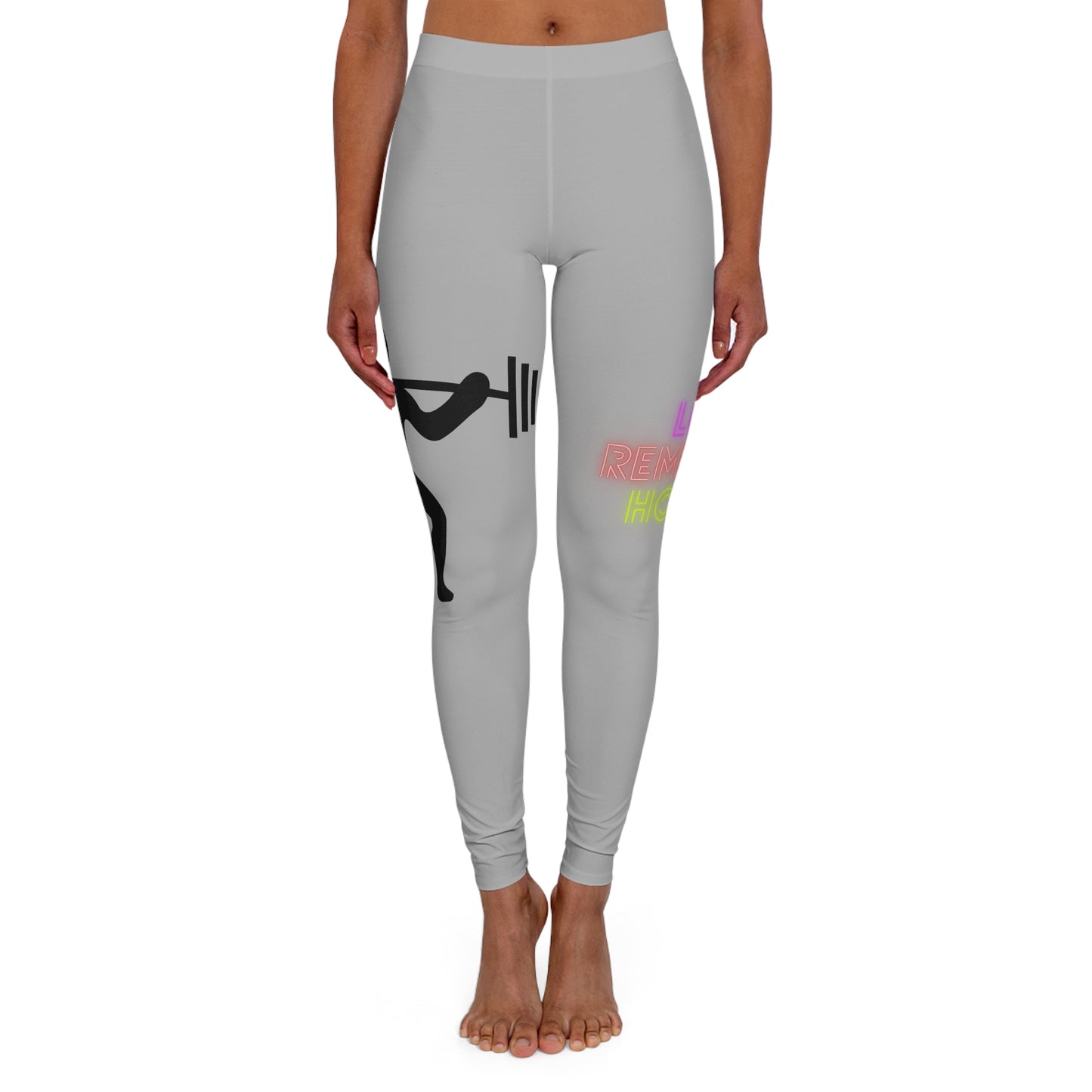 Women's Spandex Leggings: Weightlifting Lite Grey