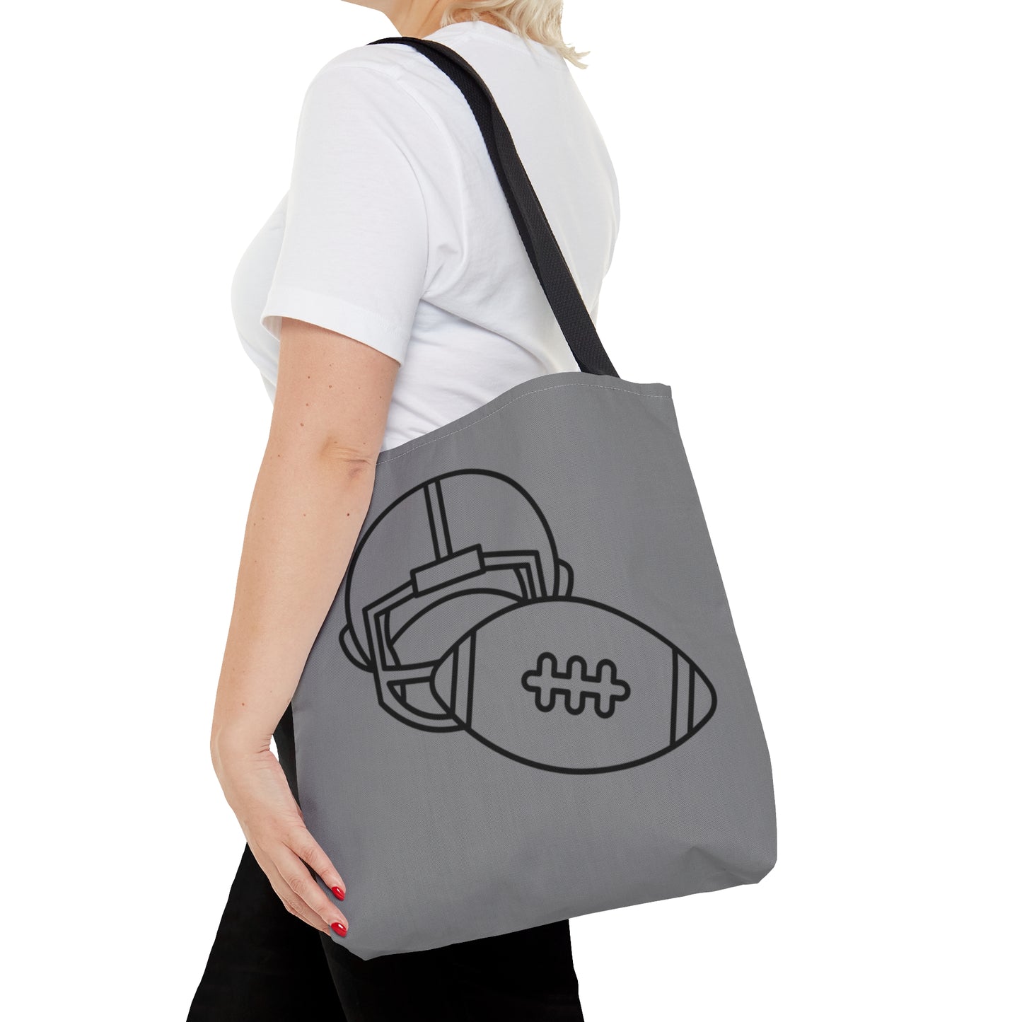 Tote Bag: Football Grey