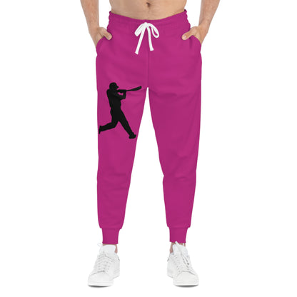 Athletic Joggers: Baseball Pink