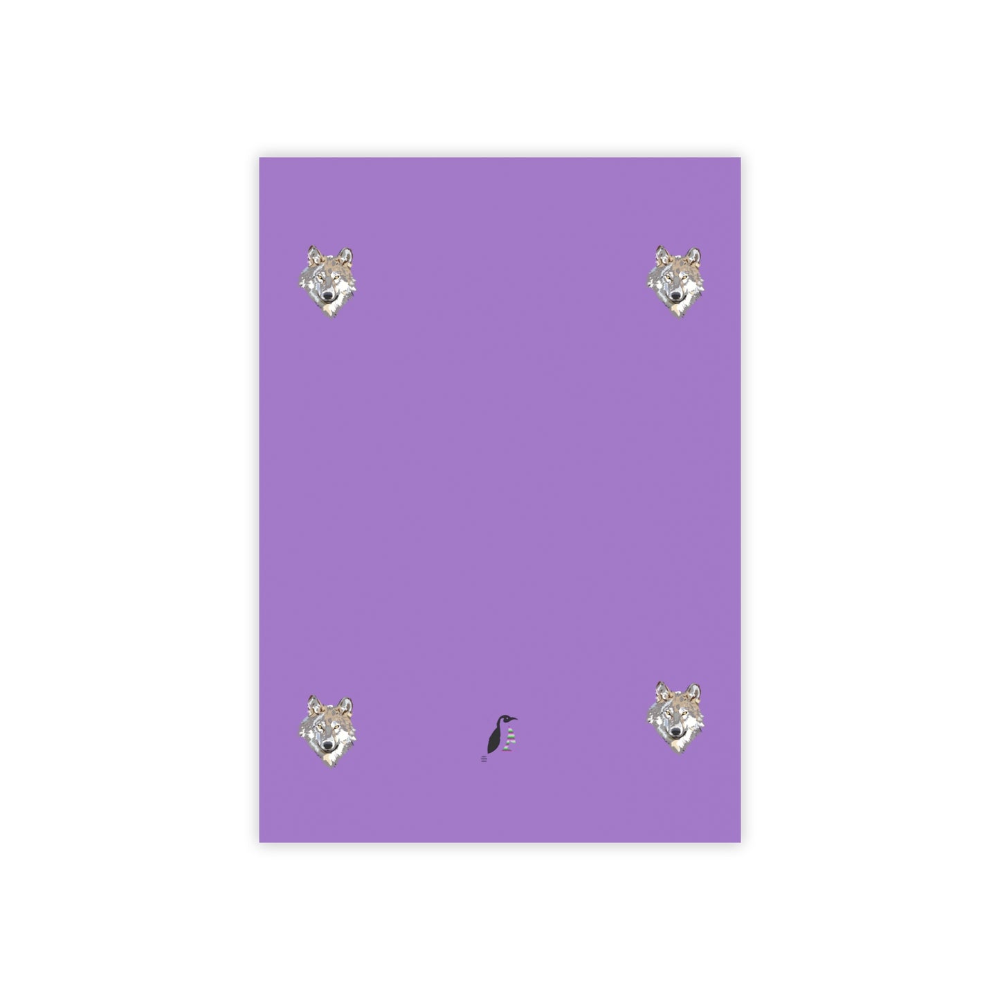 Post-it® Note Pads: Wolves Lite Purple