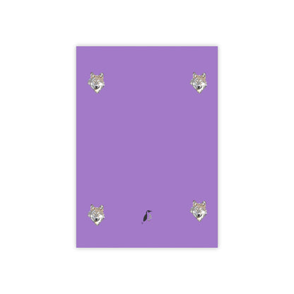 Post-it® Note Pads: Wolves Lite Purple