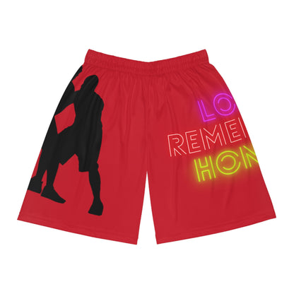 Basketball Shorts: Basketball Dark Red 