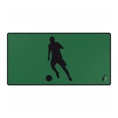 Desk Mats: Soccer Dark Green