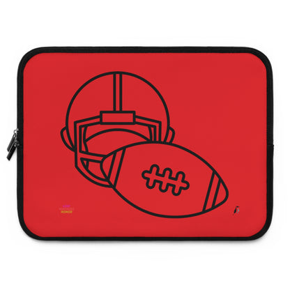 Laptop Sleeve: Football Red