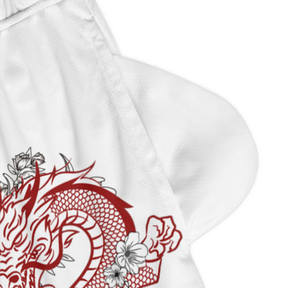 Basketball Rib Shorts: Dragons White