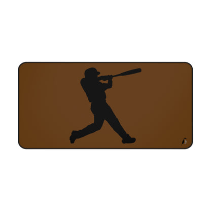 Desk Mat: Baseball Brown