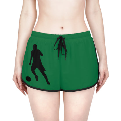 Women's Relaxed Shorts: Soccer Dark Green