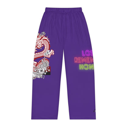 Women's Pajama Pants: Dragons Purple