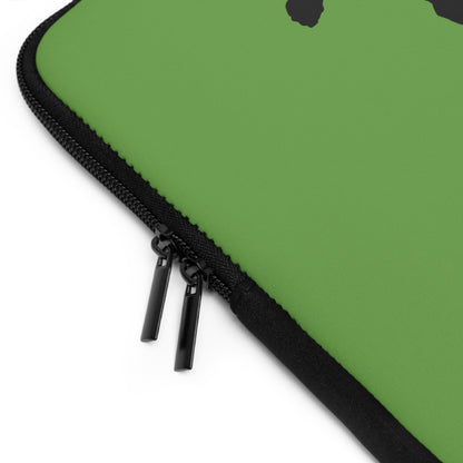 Laptop Sleeve: Skateboarding Green