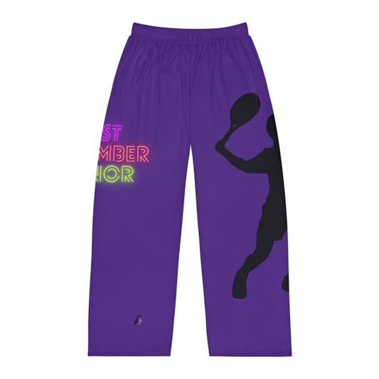 Men's Pajama Pants: Tennis Purple