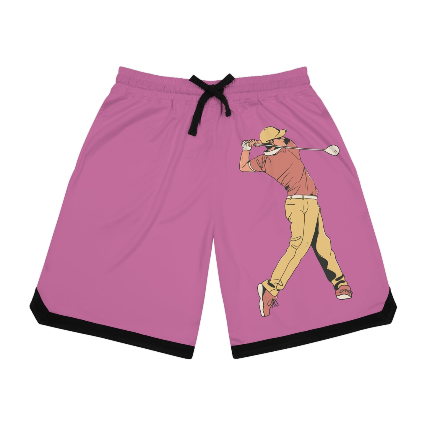 Basketball Rib Shorts: Golf Lite Pink