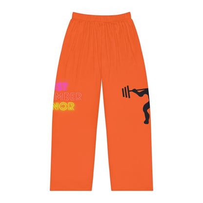 Pambabaeng Pajama Pants: Weightlifting Orange 