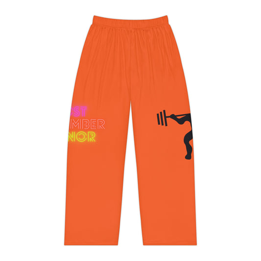 Women's Pajama Pants: Weightlifting Orange