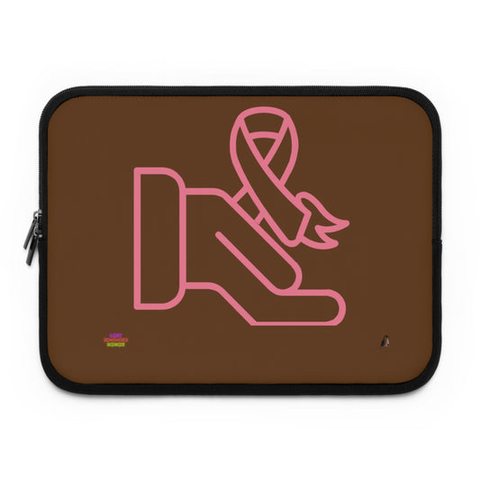 Laptop Sleeve: Fight Cancer Brown