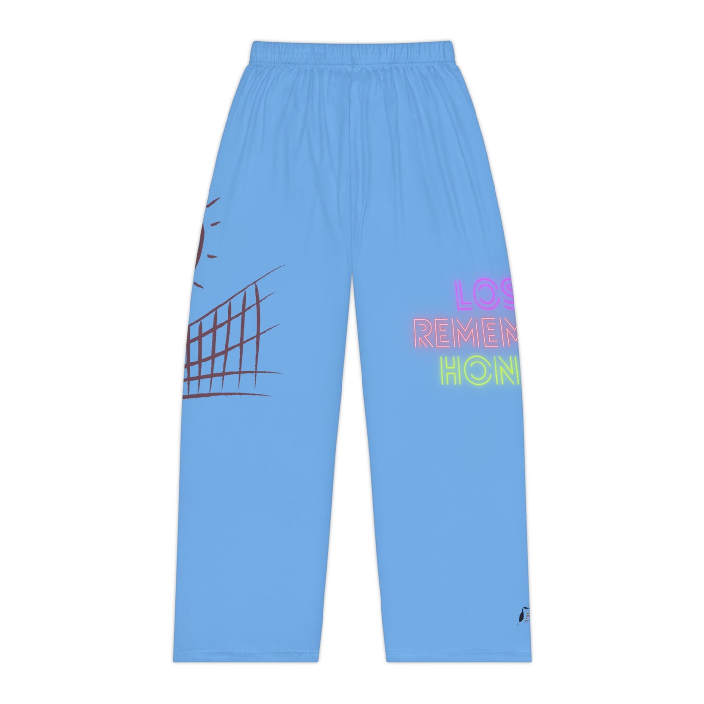 Pambabaeng Pajama Pantalon: Volleyball Lite Blue 