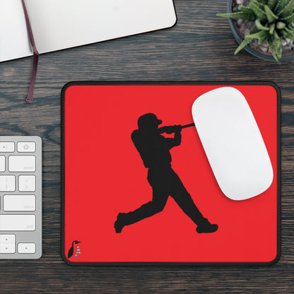 Gaming Mouse Pad: Baseball Red