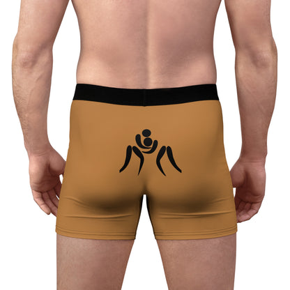 Men's Boxer Briefs: Wrestling Lite Brown