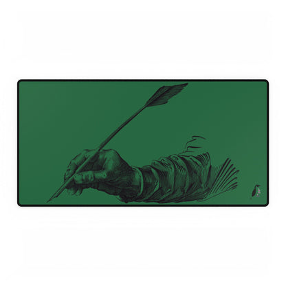 Desk Mats: Writing Dark Green